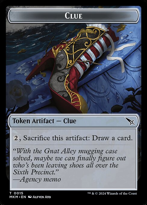 MTG Clue Token MKM 015 Token Foil