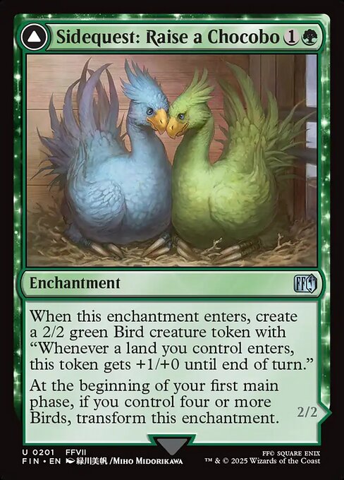 MTG Sidequest: Raise a Chocobo // Black Chocobo FIN 201 Regular Nonfoil
