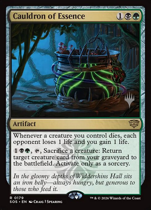 MTG Cauldron of Essence PSOS 179P Promo Pack Foil