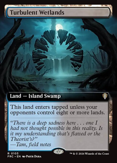MTG Turbulent Wetlands FRC 103 Extended Art Nonfoil front
