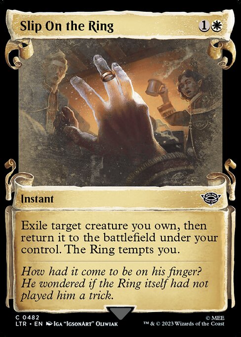 MTG Slip On the Ring LTR 482 Showcase Scrolls of Middle-earth Nonfoil