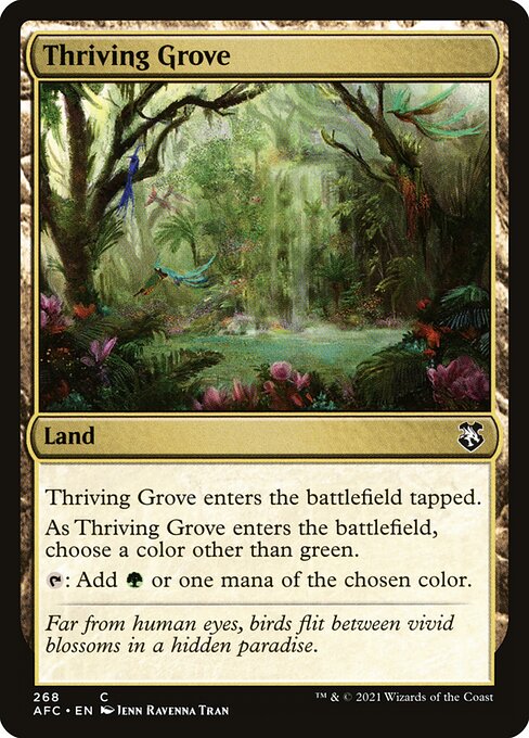 MTG Thriving Grove AFC 268 Standard Nonfoil