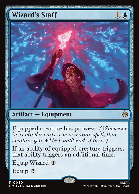 MTG Wizard's Staff HOB 059 Regular Nonfoil