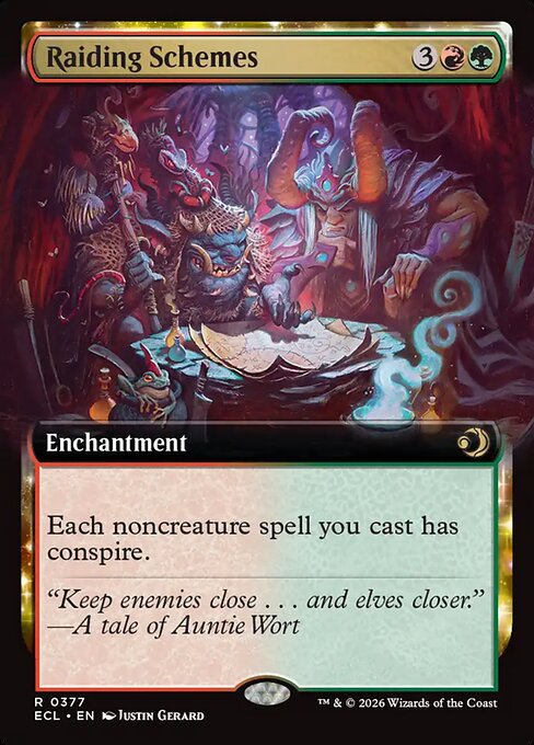 MTG Raiding Schemes ECL 377 Extended Art Nonfoil