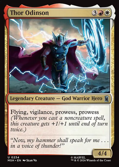 MTG Thor Odinson MSH 234 Regular Foil