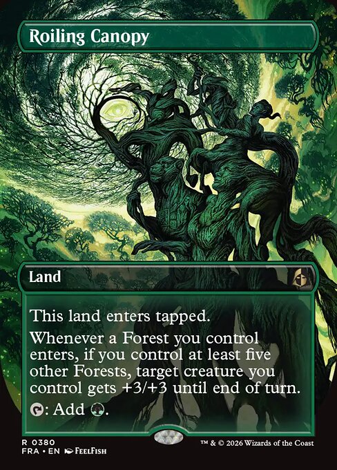 MTG Roiling Canopy FRA 380 Braintwister Series Foil front