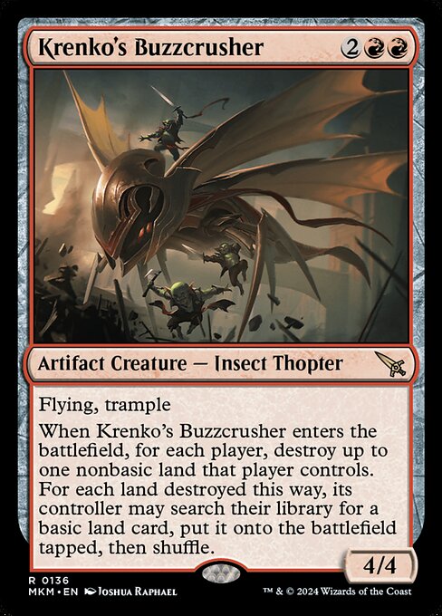 MTG Krenko's Buzzcrusher MKM 136 Regular Foil