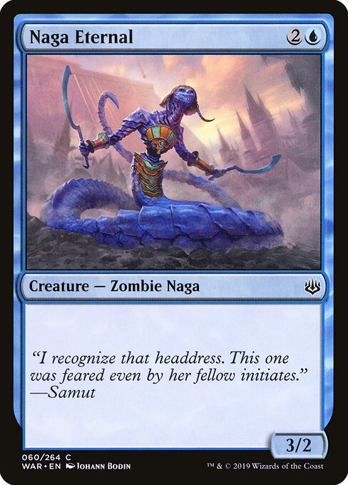 MTG Naga Eternal WAR 060 Standard Foil front