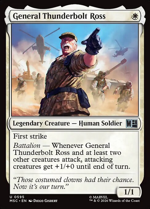 MTG General Thunderbolt Ross MSC 595 Regular Nonfoil