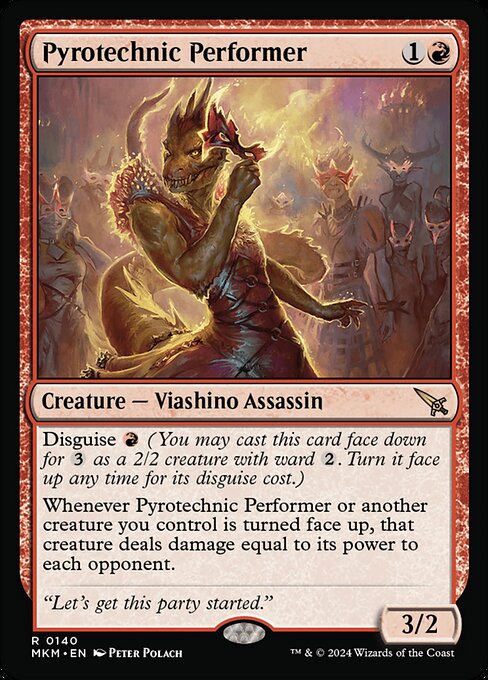 MTG Pyrotechnic Performer MKM 140 Regular Foil