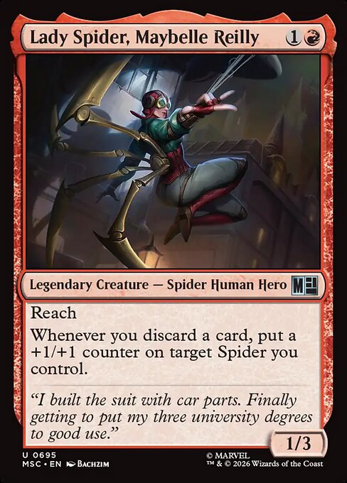 MTG Lady Spider, Maybelle Reilly MSC 695 Regular Nonfoil