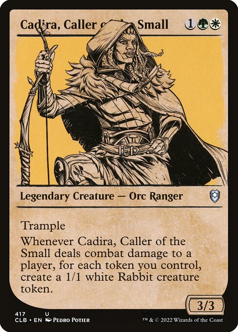 MTG Cadira, Caller of the Small CLB 417 Showcase Rulebook Nonfoil