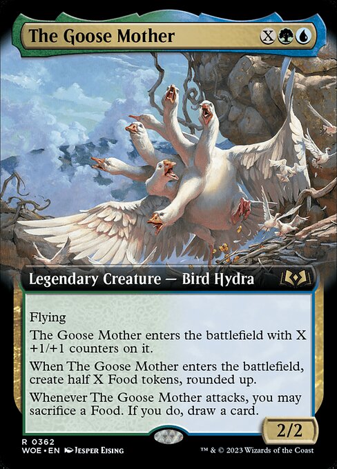 MTG The Goose Mother WOE 362 Extended Art Nonfoil