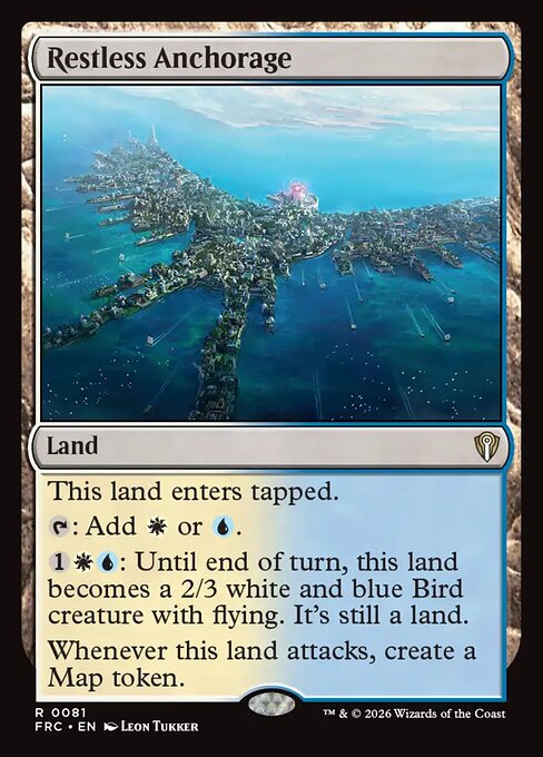 MTG Restless Anchorage FRC 081 Standard Nonfoil front