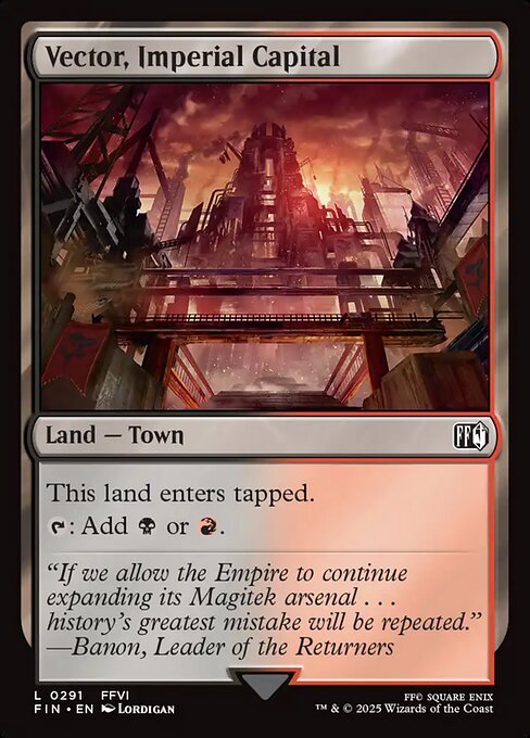 MTG Vector, Imperial Capital FIN 291 Regular Nonfoil