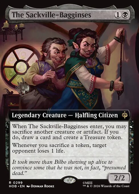 MTG The Sackville-Bagginses HOB 299 Alternate Art Foil