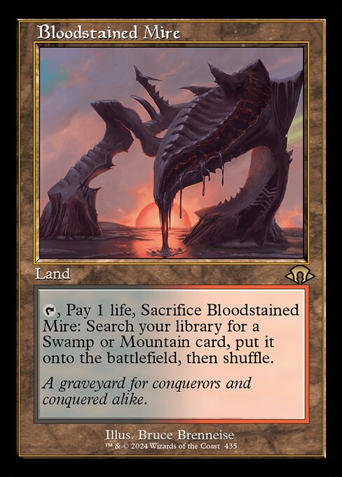 MTG Bloodstained Mire MH3 435 Retro Frame Foil