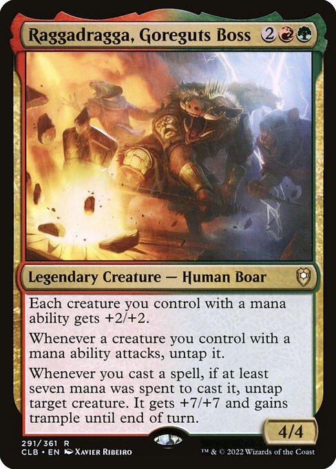 MTG Raggadragga, Goreguts Boss CLB 291 Regular Nonfoil