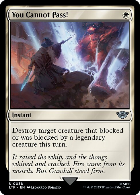 MTG You Cannot Pass! LTR 038 Regular Nonfoil