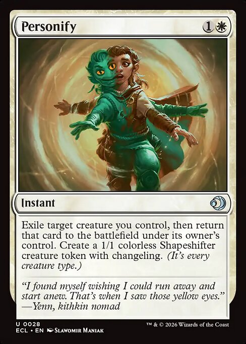 MTG Personify ECL 028 Regular Foil