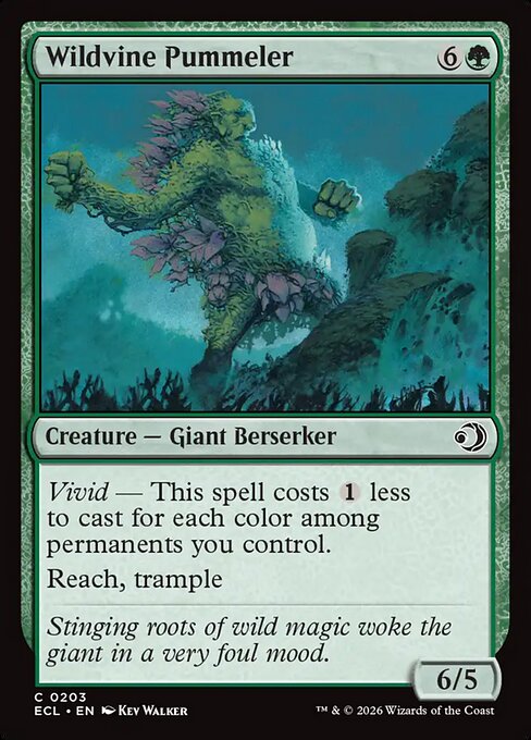MTG Wildvine Pummeler ECL 203 Regular Nonfoil