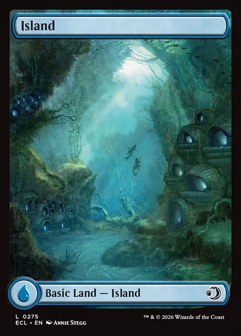 MTG Island ECL 275 Full Art Land Nonfoil