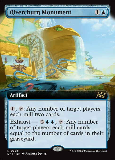 MTG Riverchurn Monument DFT 381 Extended Art Foil