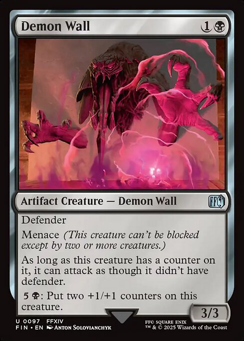 MTG Demon Wall FIN 097 Regular Foil