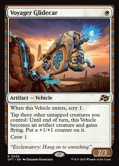 MTG Voyager Glidecar DFT 036 Regular Foil