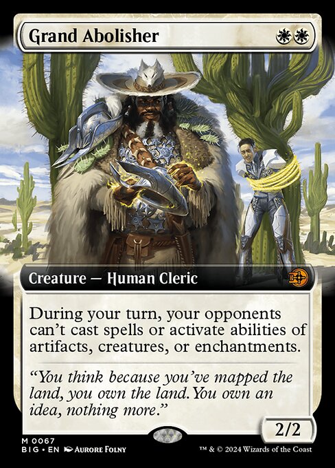 MTG Grand Abolisher BIG 067 Extended Art Nonfoil