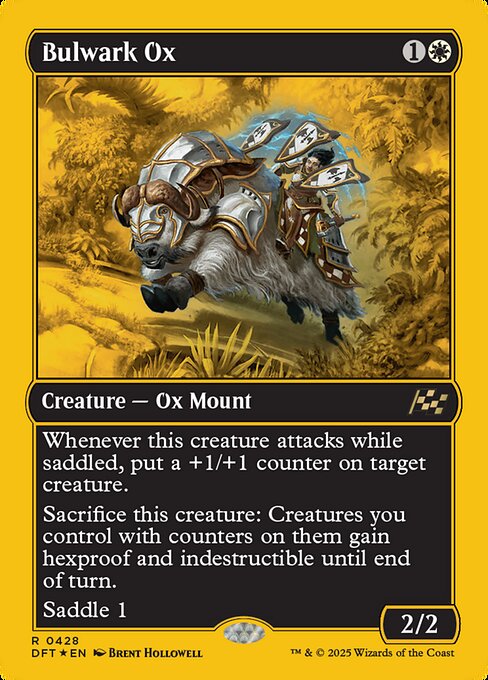 MTG Bulwark Ox DFT 428 Regular First-Place Foil