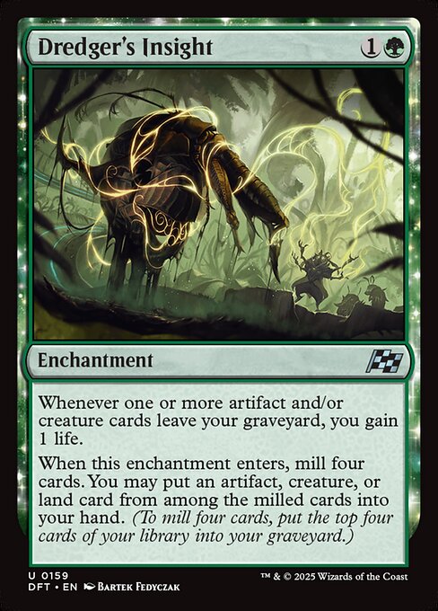 MTG Dredger's Insight DFT 159 Regular Nonfoil