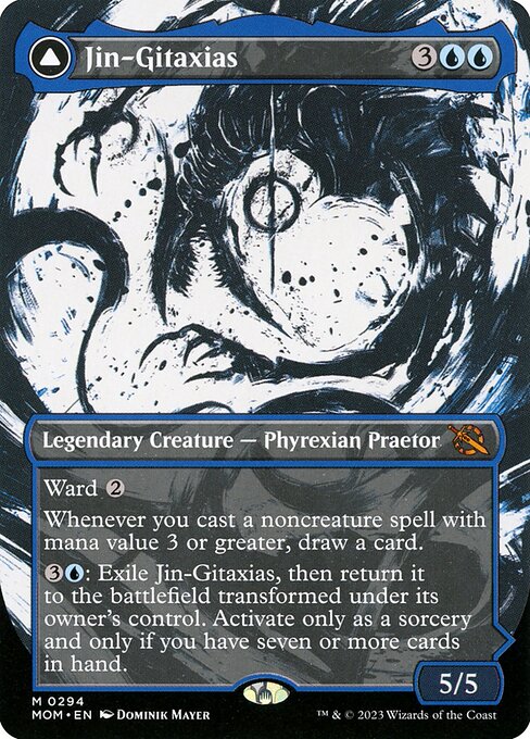 MTG Jin-Gitaxias // The Great Synthesis MOM 294 Planar Showcase Nonfoil