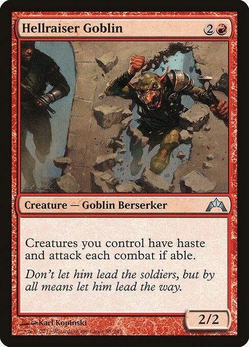 MTG Hellraiser Goblin GTC 095 Regular Foil