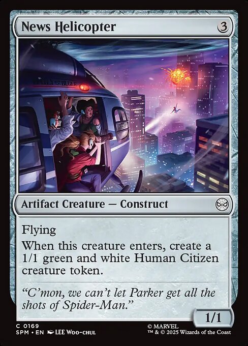 MTG News Helicopter SPM 169 Regular Nonfoil