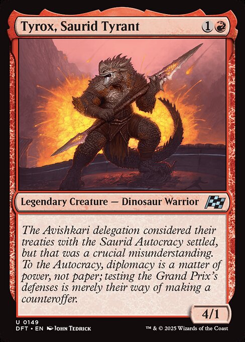 MTG Tyrox, Saurid Tyrant DFT 149 Regular Foil
