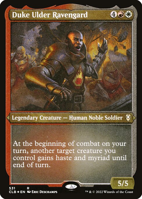 MTG Duke Ulder Ravengard CLB 531 Foil Etched Frame Etched