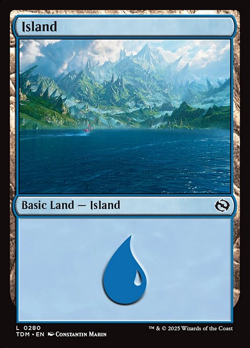 MTG Island TDM 280 Regular Foil