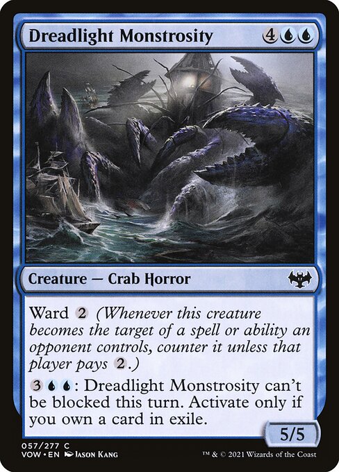 MTG Dreadlight Monstrosity VOW 057 Standard Nonfoil front