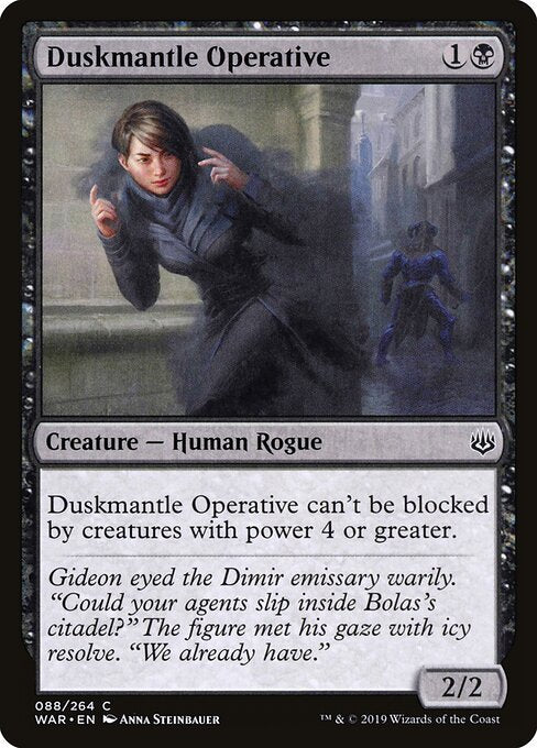 MTG Duskmantle Operative WAR 088 Standard Foil front