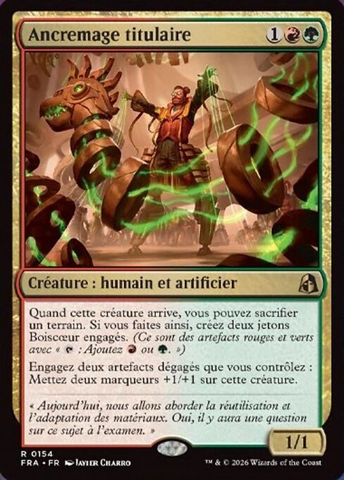 MTG Tenured Tethermage FRA 154 Standard Foil front