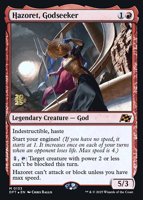 MTG Hazoret, Godseeker PDFT 133s Prerelease Foil