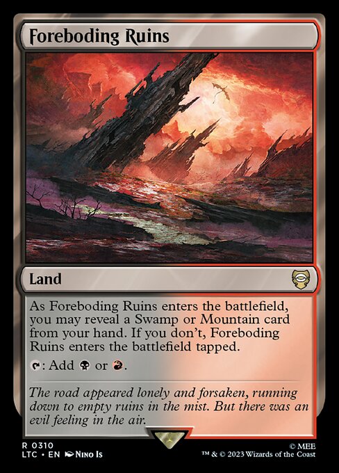 MTG Foreboding Ruins LTC 310 Alternate Art Nonfoil