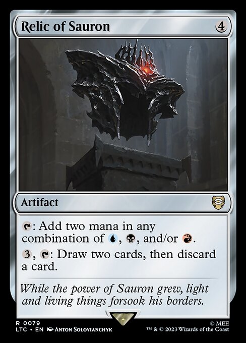 MTG Relic of Sauron LTC 079 Regular Nonfoil