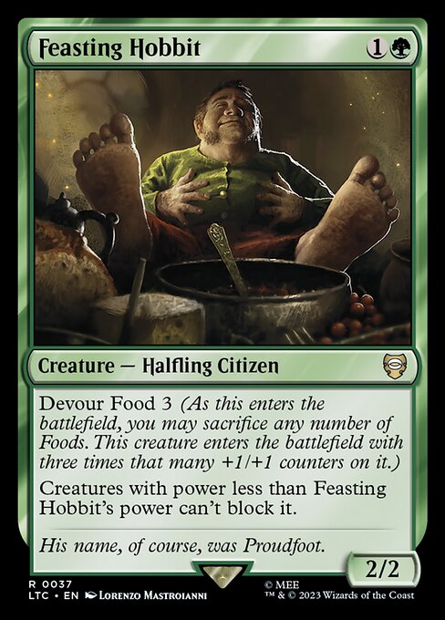MTG Feasting Hobbit LTC 037 Regular Nonfoil