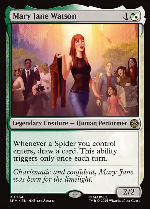 MTG Mary Jane Watson SPM 134 Regular Foil