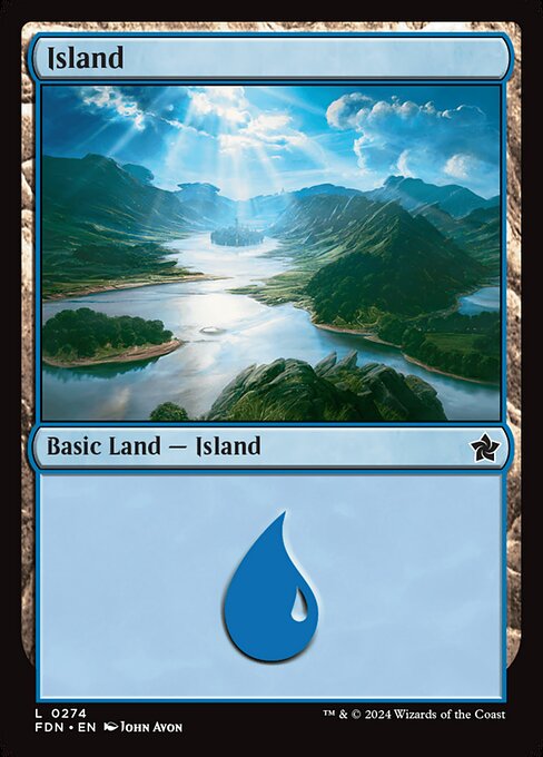MTG Island FDN 274 Regular Foil