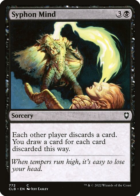 MTG Syphon Mind CLB 772 Commander Deck Nonfoil