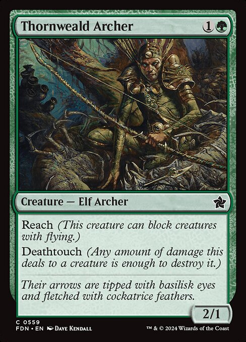 MTG Thornweald Archer FDN 559 Beginner Box Nonfoil