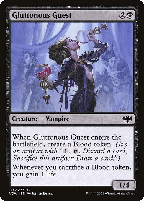 MTG Gluttonous Guest VOW 114 Standard Foil front